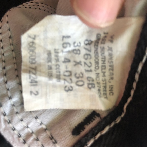 Rustler 38x30 Straight Fit Men’s Jeans (Black) - Picture 6 of 8